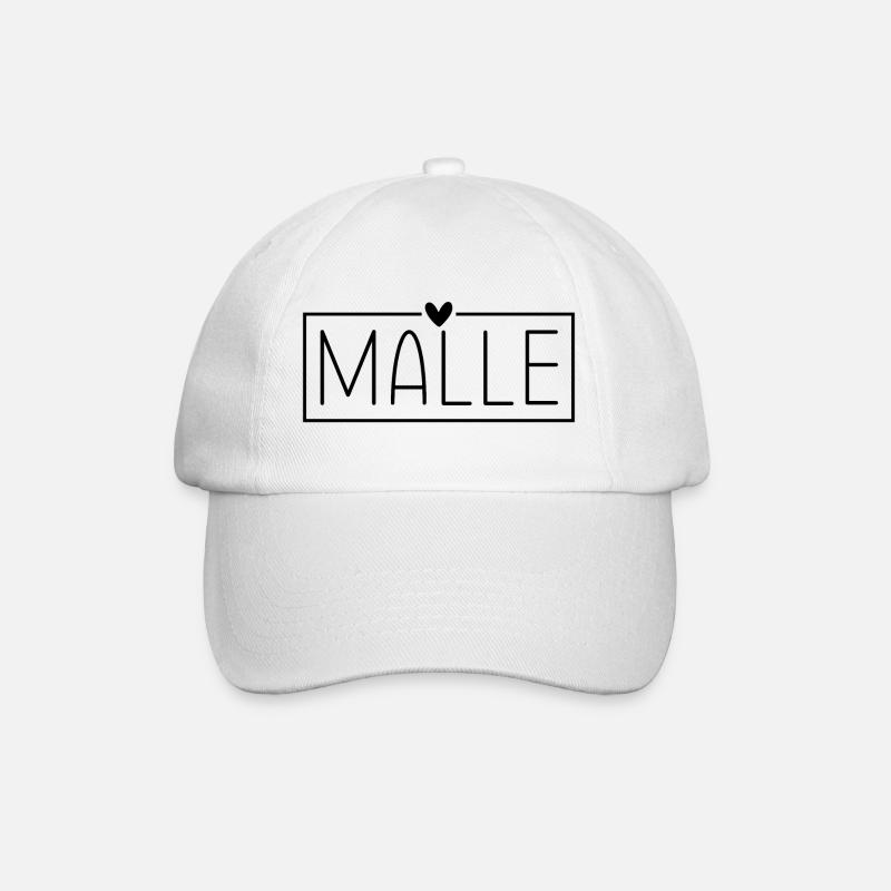 Mallorca Malle - Baseballkappe - Weiß/Weiß