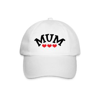 Mom / Mother's Day - Baseball Cap - white/white - Front