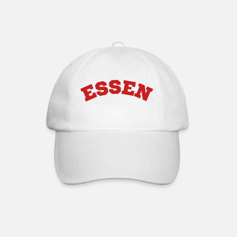 Essen - Baseballkappe - Weiß/Weiß