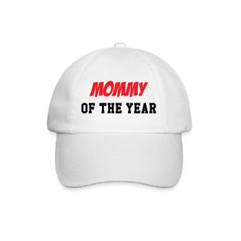 Mom of the Year - Mother's Day - Baseball Cap - white/white - Front