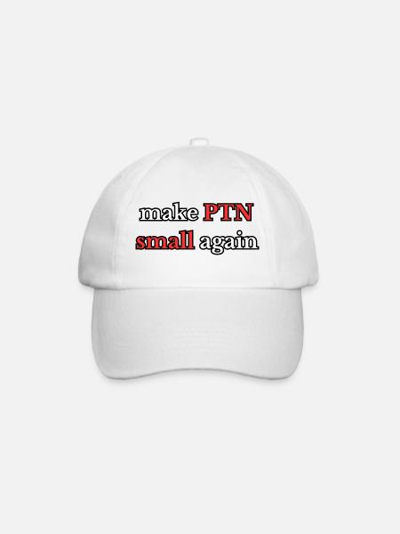 Make PTN small again - Baseballkappe - Weiß/Weiß