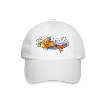 Poisson - Casquette classique - blanc/blanc - Devant