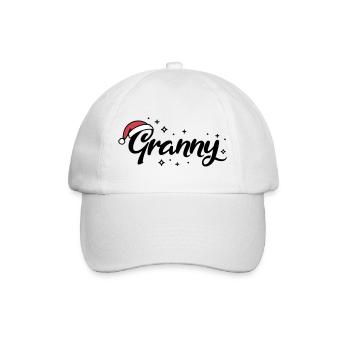 Christmas Hat Granny Grandma - Baseball Cap - white/white - Front