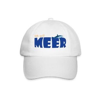 ICH WILL MEER - Baseballkappe - Weiß/Weiß - Vorne