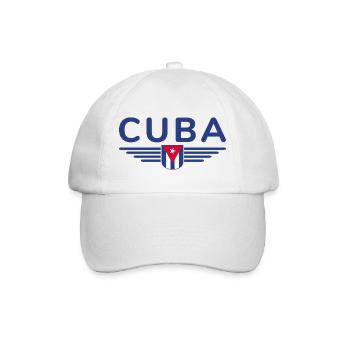 Stylish Cuba design for fans - Baseball Cap - white/white - Front