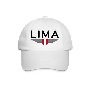 Lima Design – Perus Hauptstadt erleben - Baseballkappe - Weiß/Weiß - Vorne
