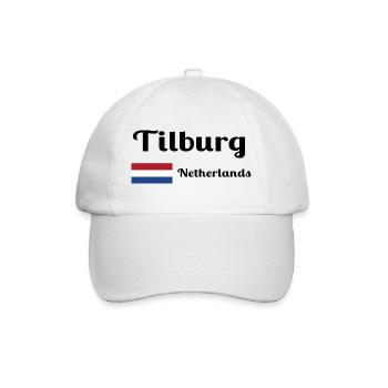 Tilburg, Netherlands- Stylish prints - Baseball Cap - white/white - Front