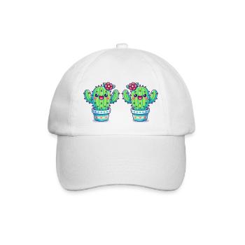 Cactus 2 - Baseball Cap - white/white - Front