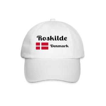 Roskilde Dänemark - Stylische Drucke - Baseballkappe - Weiß/Weiß - Vorne