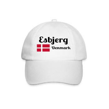Esbjerg, Denmark - Stylish prints - Baseball Cap - white/white - Front