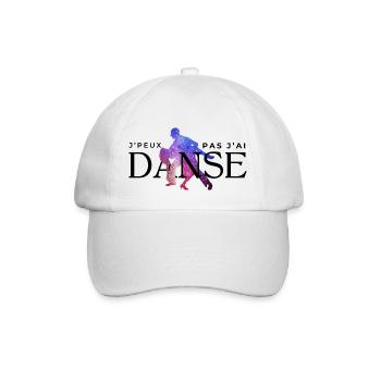 J’peux pas j’ai danse - idée cadeau humour - Casquette classique - blanc/blanc - Devant
