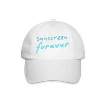 Crème solaire pour toujours - Casquette classique - blanc/blanc - Devant