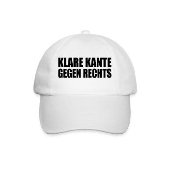 klare kante gegen rechts - Baseballkappe - Weiß/Weiß - Vorne