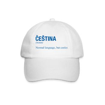 CESTINA Tschechisch Tschechien - Baseballkappe - Weiß/Weiß - Vorne