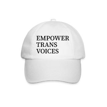 Empower Trans Voices - Protect transgender rights - Baseball Cap - white/white - Front