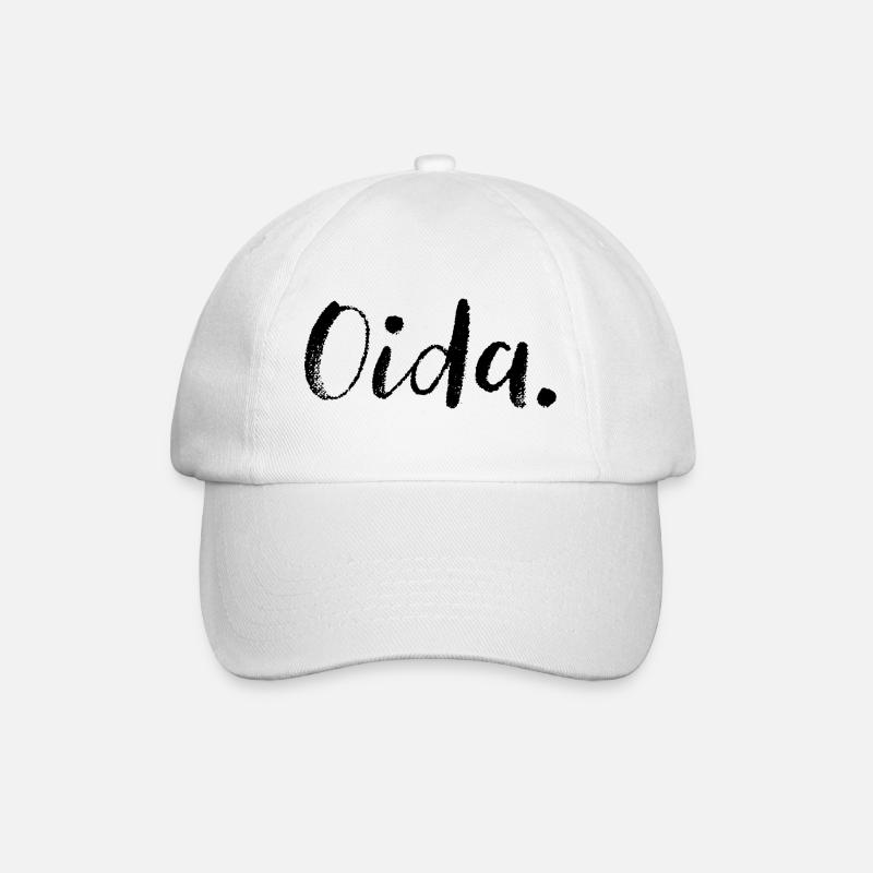Oida österreich - Baseballkappe - Weiß/Weiß