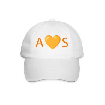 Happy heart packed with love - Baseball Cap - white/white - Front