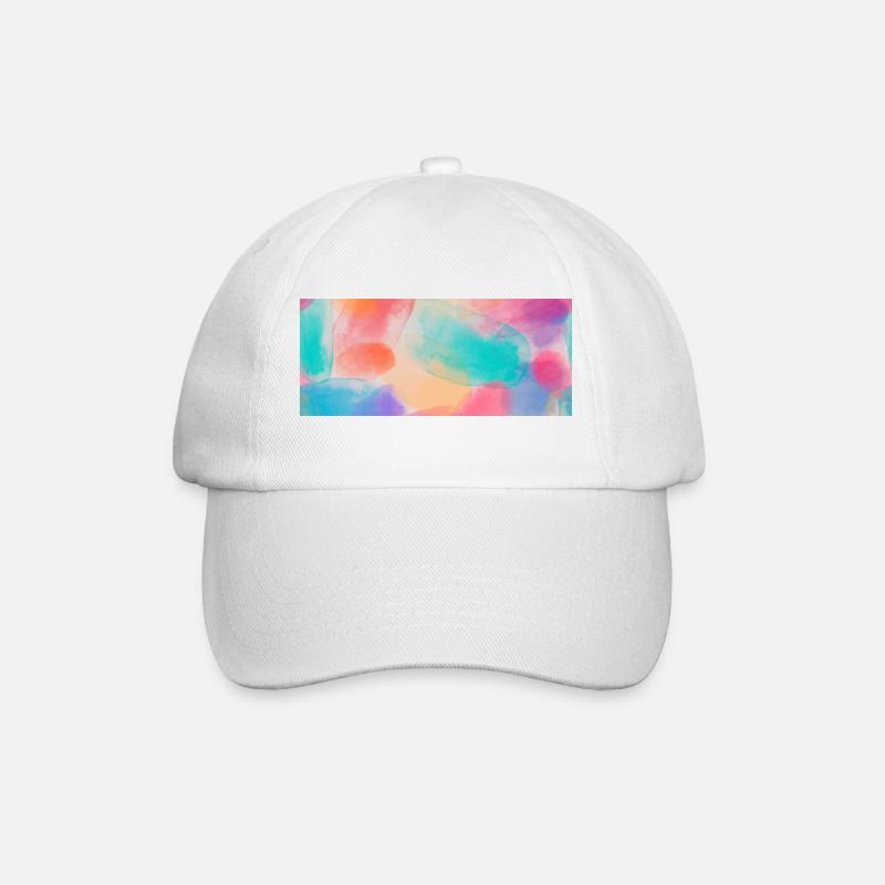 Couleurs vibrantes de l’aquarelle - Casquette classique - blanc/blanc
