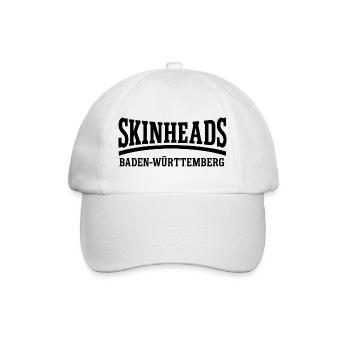 Skinheads - Baden-Württemberg - Baseballkappe - Weiß/Weiß - Vorne