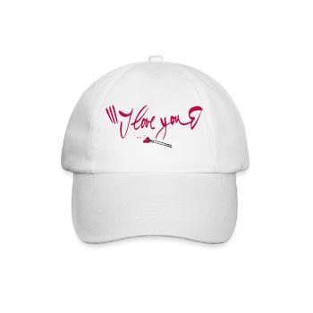 i love you - Baseball Cap - white/white - Front