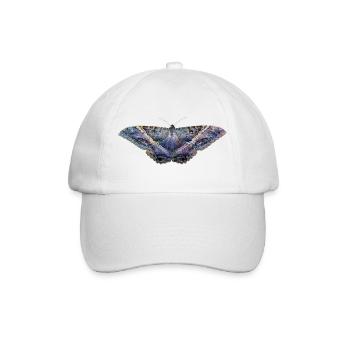 Blue butterfly - Baseball Cap - white/white - Front