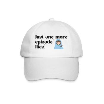 Nur noch eine Episode K-Drama Binge Merch Design - Baseballkappe - Weiß/Weiß - Vorne