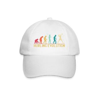 Hurling Evolution Silhouette Design - Baseball Cap - white/white - Front