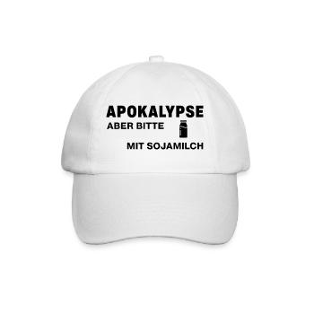 Apocalypse – mais s’il vous plaît avec du lait de soja - Casquette classique - blanc/blanc - Devant