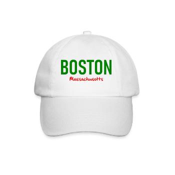 Boston - Massachusetts - USA - Amerika - America - Baseball Cap - white/white - Front