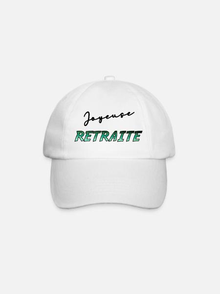 RETRAITE. RETRAITE. RETRAITEE. RETRAITE - Basebollkeps - vit/vit