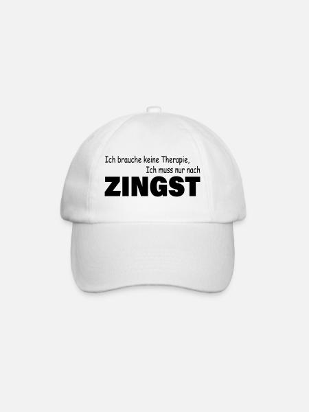 Therapie ZINGST - Baseballkappe - Weiß/Weiß