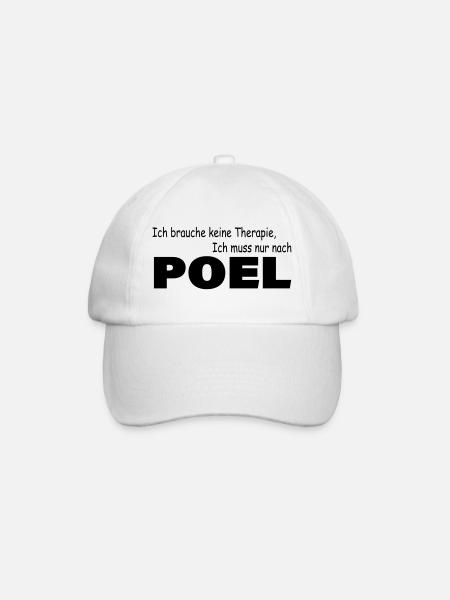 Therapie POEL - Baseballkappe - Weiß/Weiß