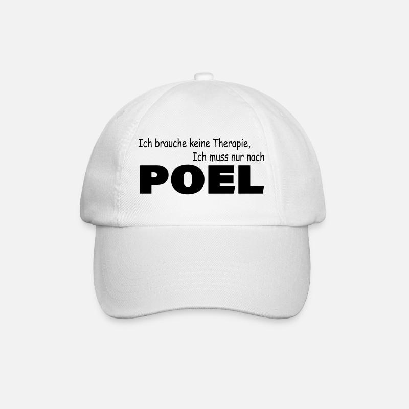 Therapie POEL - Baseballkappe - Weiß/Weiß
