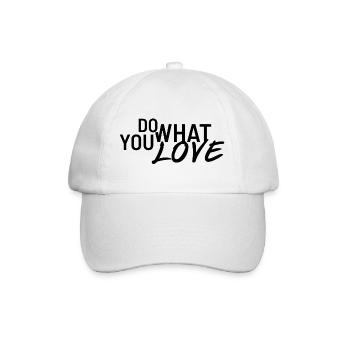 Mach Was Du Liebst - Do what you love - Baseballkappe - Weiß/Weiß - Vorne