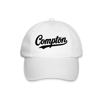 Compton Chemise Rétro Vintage Old school Rap hip hop - Casquette classique - blanc/blanc - Devant