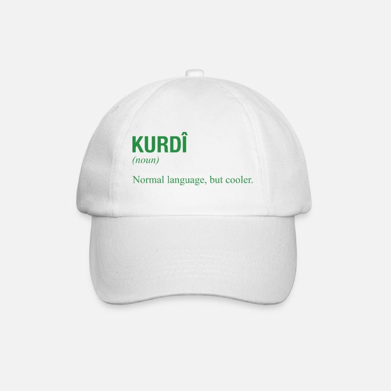 Langue kurde Kurdistan - Casquette classique - blanc/blanc
