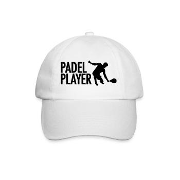 Padel Tennis Player Sport - Baseball Cap - white/white - Front