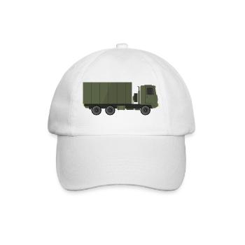 Military truck - Baseball Cap - white/white - Front