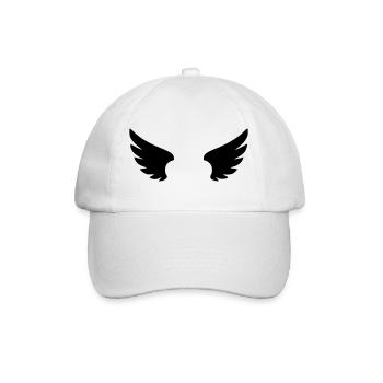 Angel Pictogram | Guardian Angel & Faith Symbol - Baseball Cap - white/white - Front
