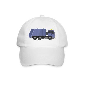 Camion à ordures - Casquette classique - blanc/blanc - Devant