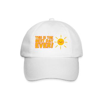 Plus beau jour de tout les temps  - Casquette classique - blanc/blanc - Devant