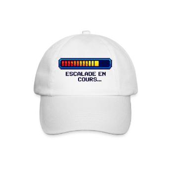 Escalation Shirt – Geek Humor Français - Baseball Cap - white/white - Front