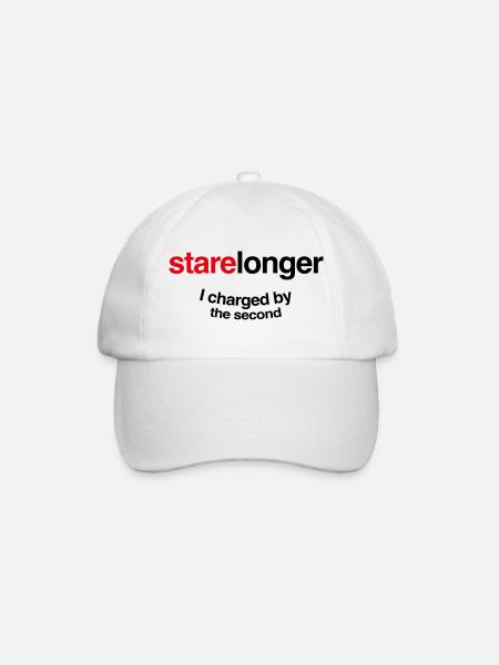 Starr länger. Ich erkläre jede Sekunde! - Baseballkappe - Weiß/Weiß
