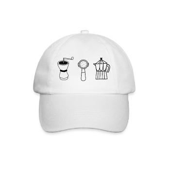 Évolution café  - Casquette classique - blanc/blanc - Devant