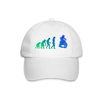 Characterful motocross design - Baseball Cap - white/white - Front