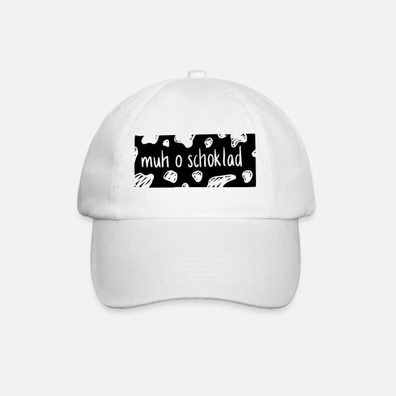 Muh o Schoklad - Baseballkappe - Weiß/Weiß