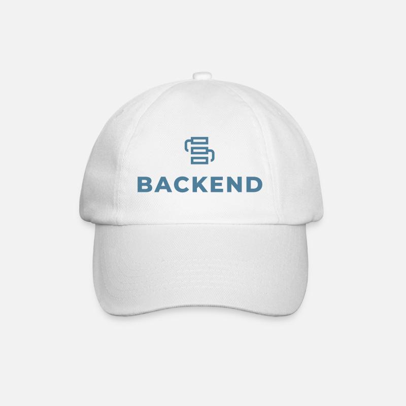 Backend Link Logo - Baseball Cap - white/white