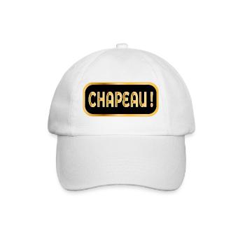 Hut - Baseballkappe - Weiß/Weiß - Vorne