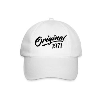 Vintage 1971 Anniversaire 1971 Original 1971  - Casquette classique - blanc/blanc - Devant