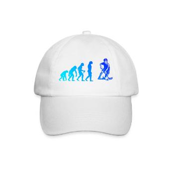 Characterful floorball design - Baseball Cap - white/white - Front